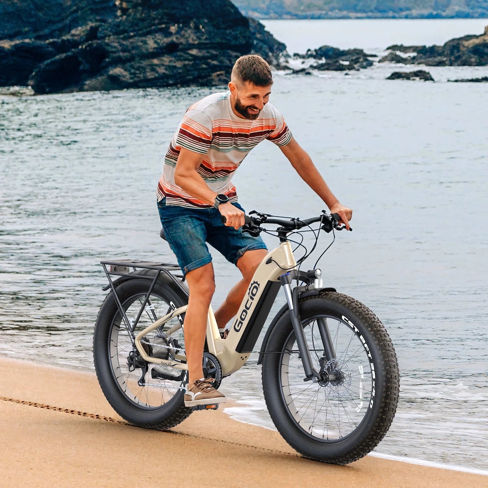 Electric Bike for Adult, 26" X 4.0 Fat Tire E-Mountain Bicycle, 22MPH, 750W Motor Ebike with 48V 15Ah Removable Battery, Shimano 7-Speed UL 2849