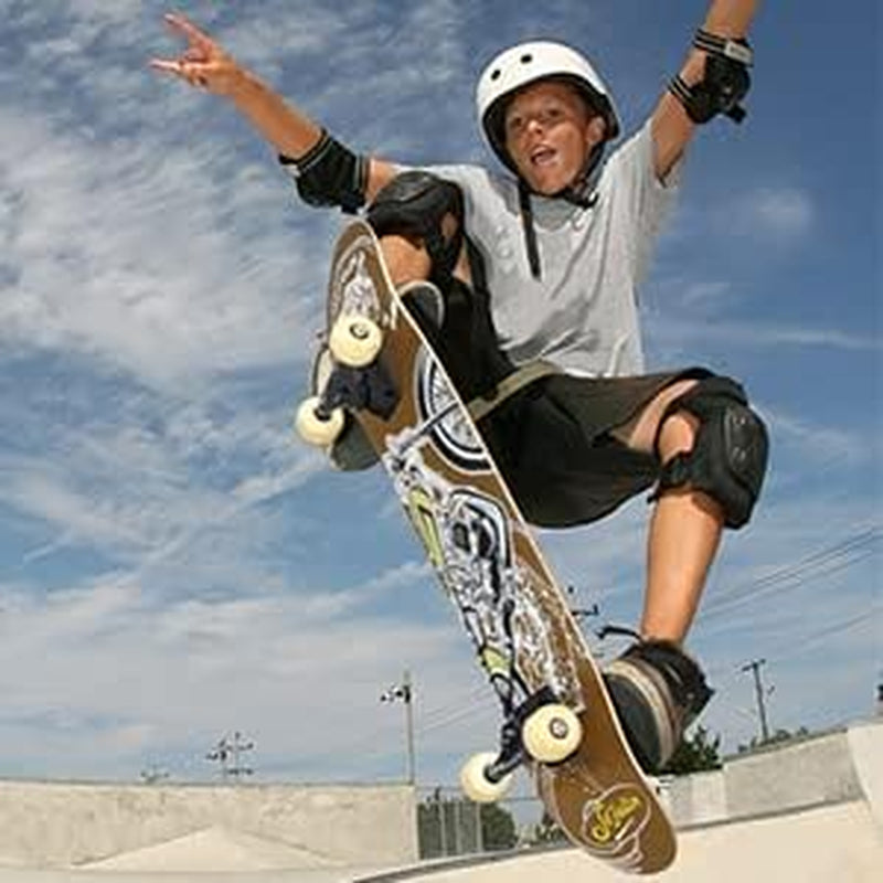 Sefulim 31 X 8 Inch Complete Skateboard 7 Layer Canadian Maple Double Kick Deck Concave Cruiser Trick Skateboard for Boys Girls Teens Adults Beginner ﻿