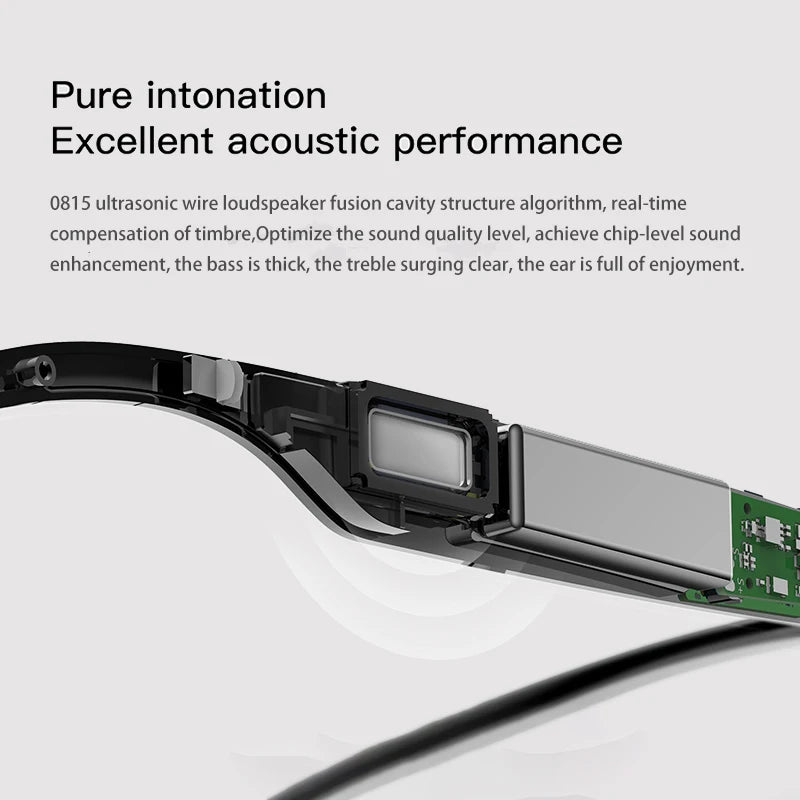 M01 Smart Glasses Bluetooth 5.4 IP68 Waterproof Sunglasses Bluetooth Smart Glasses Earbuds Headphones