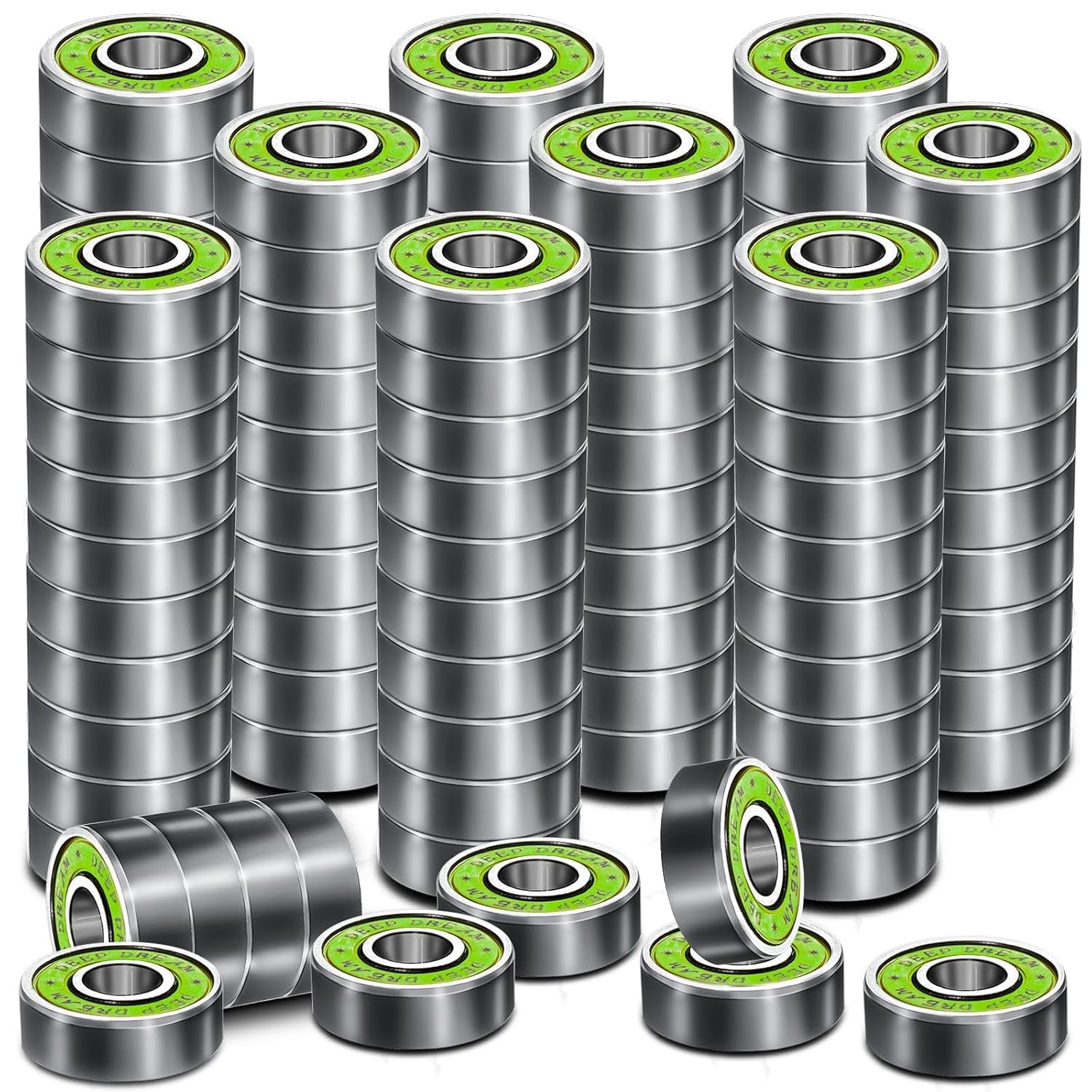 Premium 20Pcs 608Rs Bearings Skateboard Bearings Longboard Bearings (8X22X7Mm) for Skate Double Rubber Sealed Deep Groove