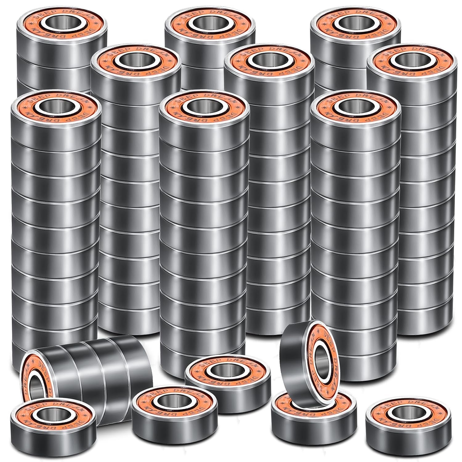 Premium 20Pcs 608Rs Bearings Skateboard Bearings Longboard Bearings (8X22X7Mm) for Skate Double Rubber Sealed Deep Groove