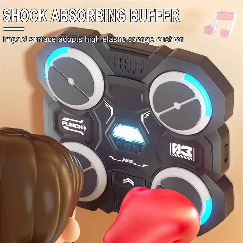 Bluetooth-Compatible Smart Music Boxing Machine for Children - Wall-Mounted Design