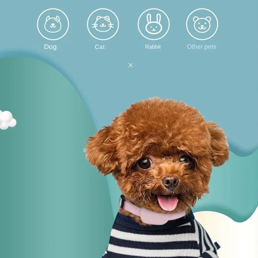 Pet GPS Tracker with Adjustable Collar Cat Locator Smart Pet Locator for Dogs and Cats