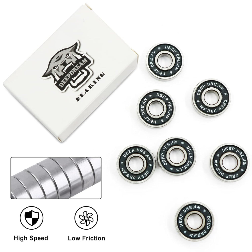 Premium 20Pcs 608Rs Bearings Skateboard Bearings Longboard Bearings (8X22X7Mm) for Skate Double Rubber Sealed Deep Groove