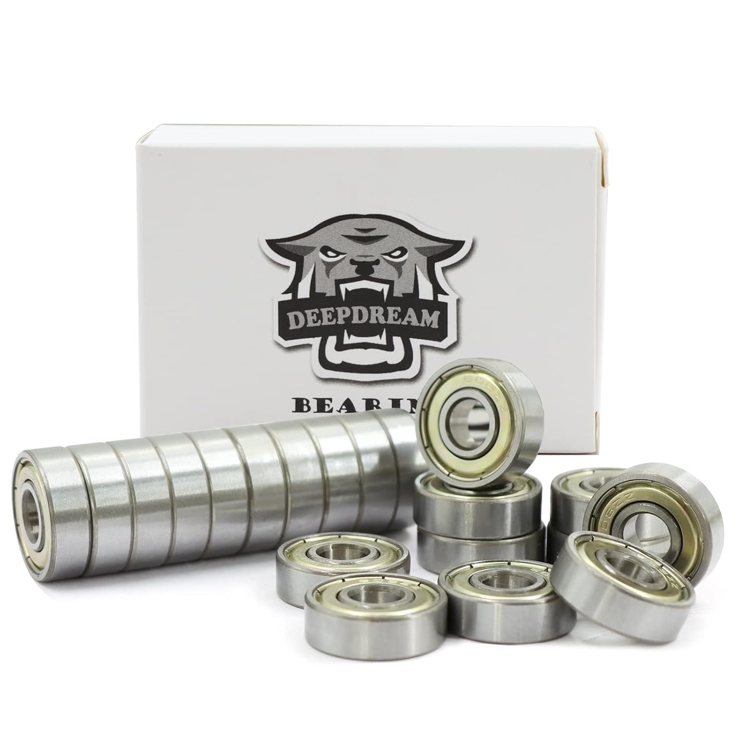 Premium 20Pcs 608Rs Bearings Skateboard Bearings Longboard Bearings (8X22X7Mm) for Skate Double Rubber Sealed Deep Groove