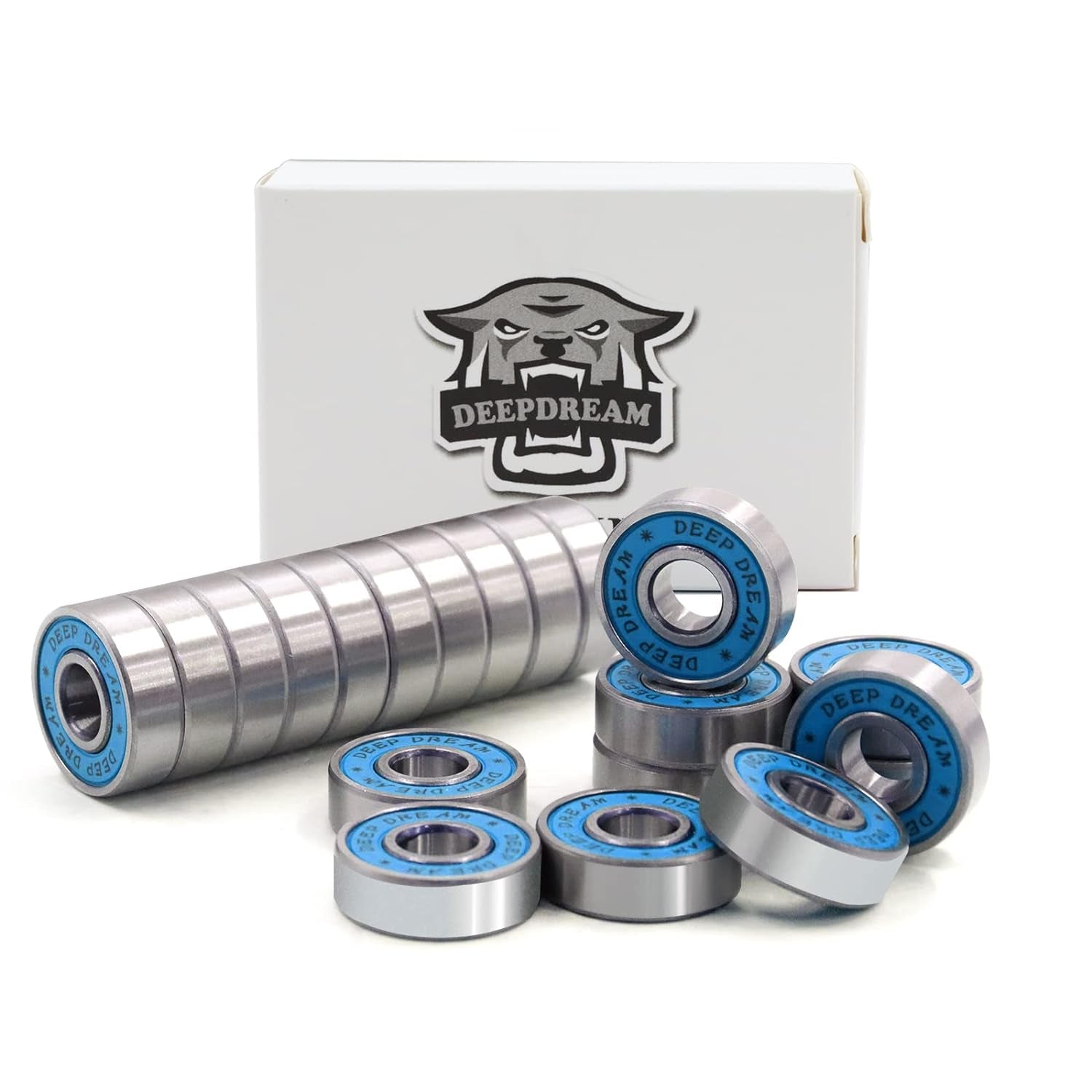 Premium 20Pcs 608Rs Bearings Skateboard Bearings Longboard Bearings (8X22X7Mm) for Skate Double Rubber Sealed Deep Groove