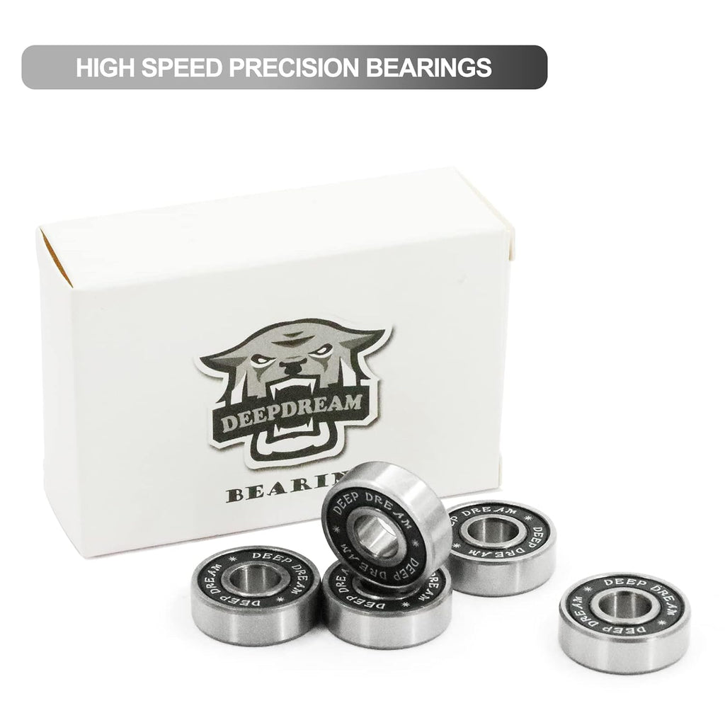 Premium 20Pcs 608Rs Bearings Skateboard Bearings Longboard Bearings (8X22X7Mm) for Skate Double Rubber Sealed Deep Groove