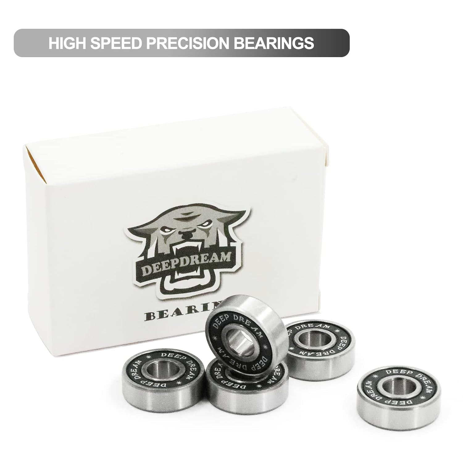 Premium 20Pcs 608Rs Bearings Skateboard Bearings Longboard Bearings (8X22X7Mm) for Skate Double Rubber Sealed Deep Groove