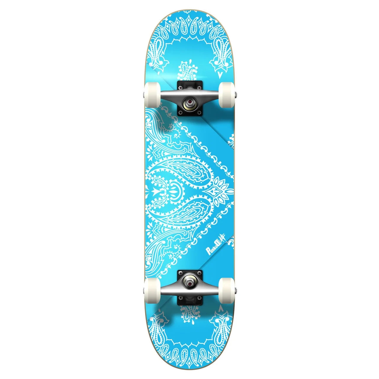 Graphic Complete 31" X 7.75" Skateboard - Bandana Skyblue