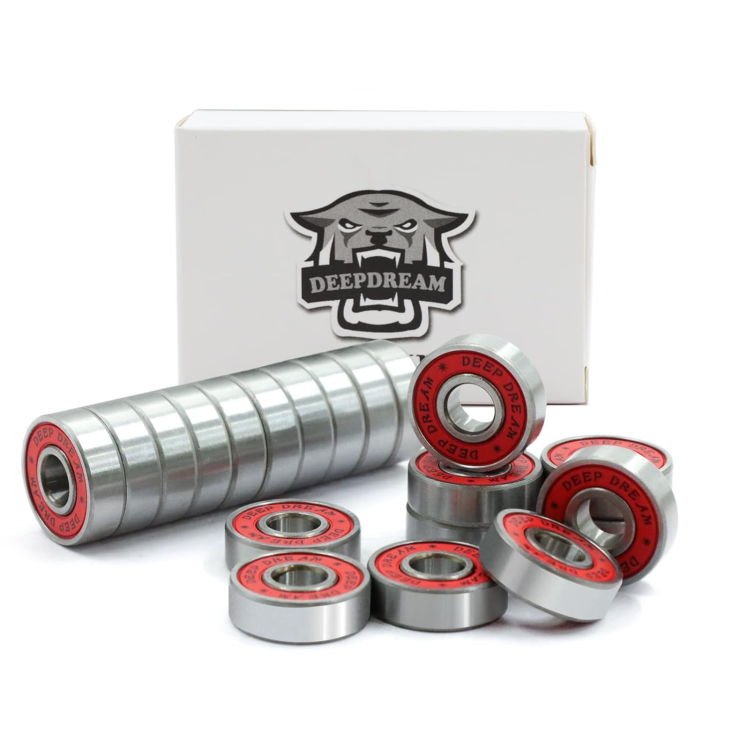 Premium 20Pcs 608Rs Bearings Skateboard Bearings Longboard Bearings (8X22X7Mm) for Skate Double Rubber Sealed Deep Groove