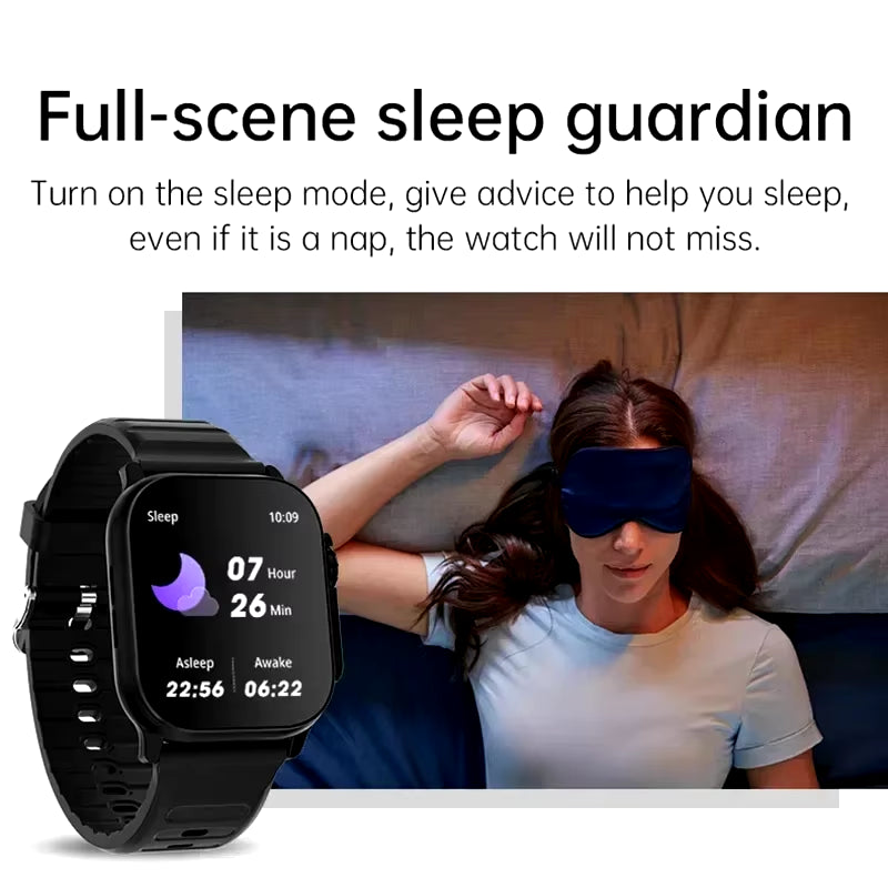 LAXASFIT T900 Ultra Smartwatch with Bluetooth Connectivity, Message Alerts, Heart Rate Monitoring, and Sports Features for Android and iOS Users