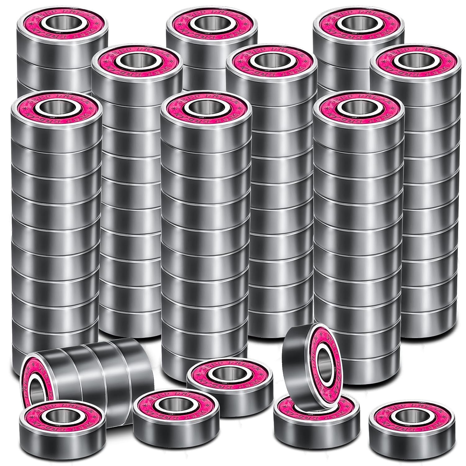 Premium 20Pcs 608Rs Bearings Skateboard Bearings Longboard Bearings (8X22X7Mm) for Skate Double Rubber Sealed Deep Groove