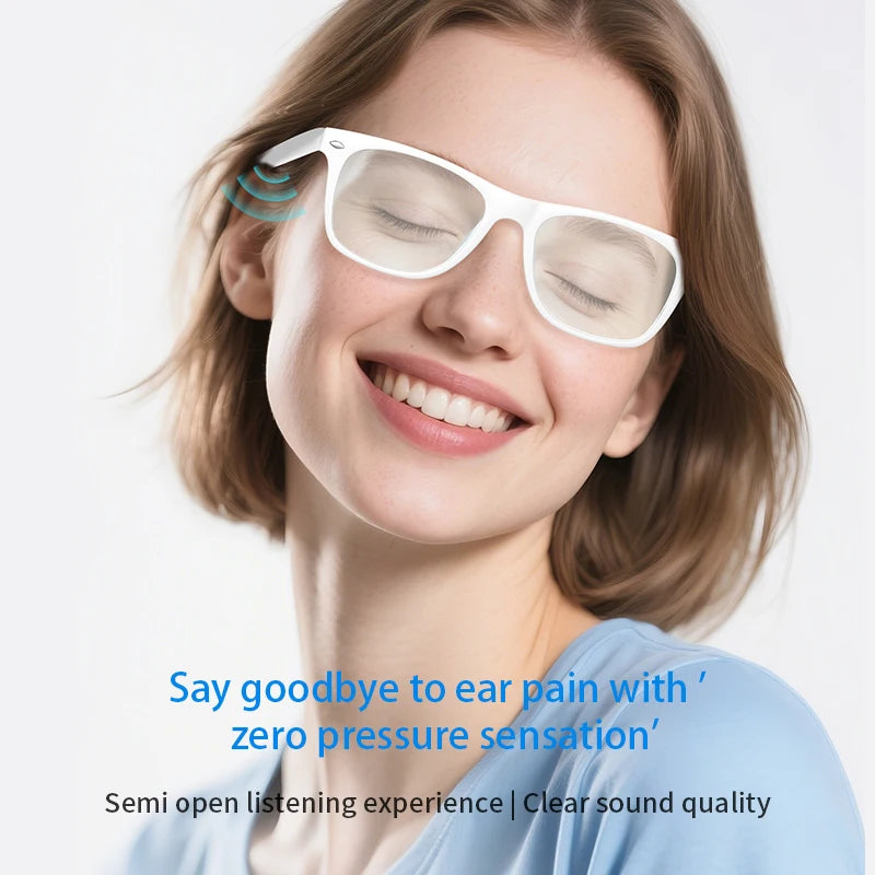 2025 New AI Translation Smart Glasses Bluetooth Call Headphones UV Protective Lenses Connected Bezel Outdoor Sports Sunglasses
