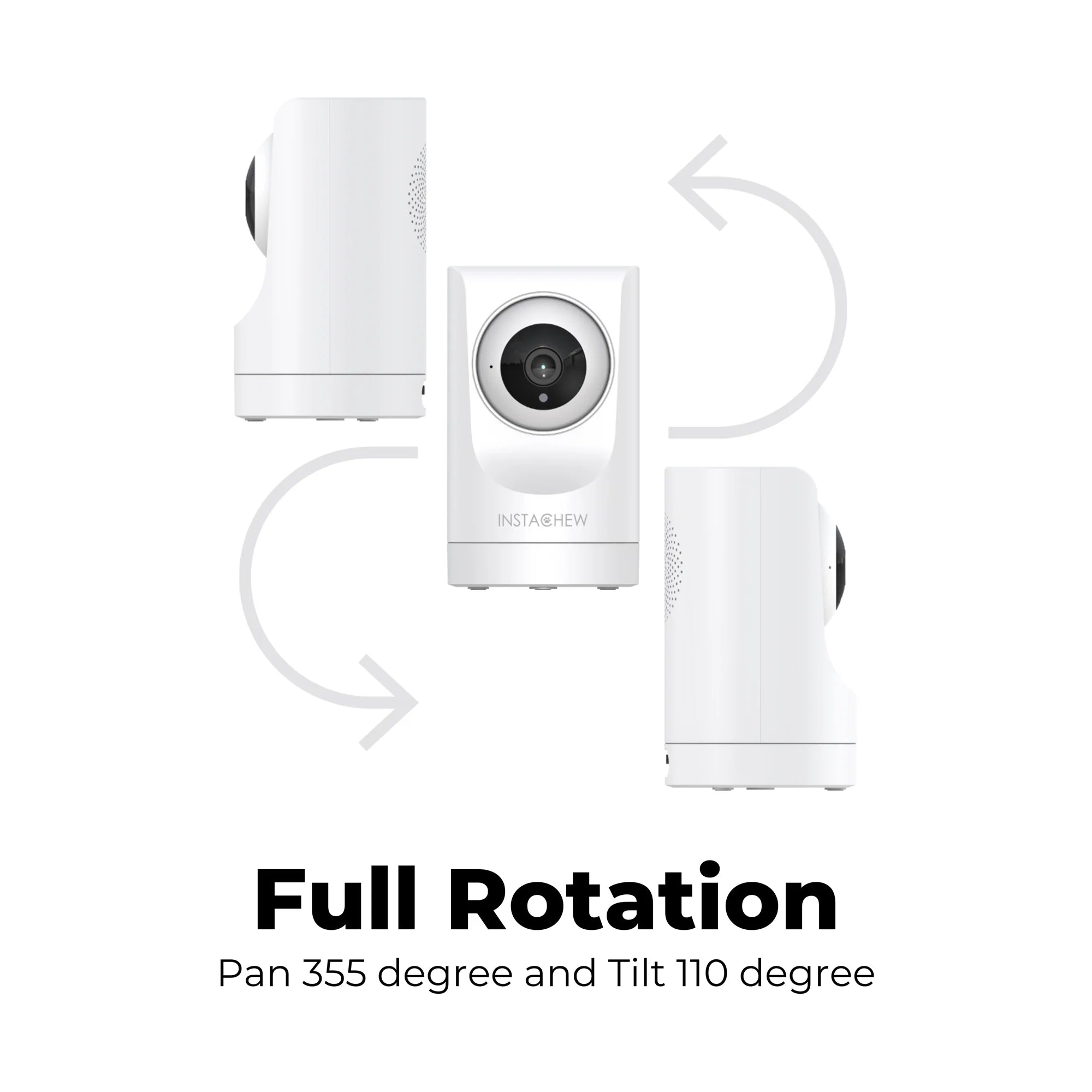(2 Pack)  Purrsight 360° Smart Wireless Pet 1080P HD Video Camera 2-Way Audio Mobile App Indoor Security