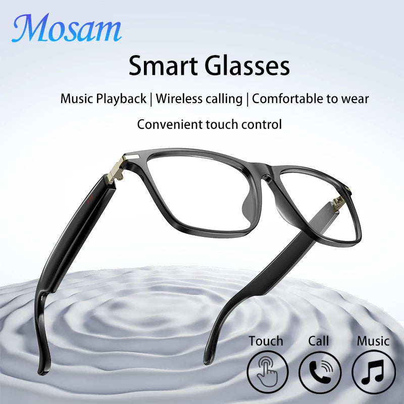 M01 Smart Glasses Bluetooth 5.4 IP68 Waterproof Sunglasses Bluetooth Smart Glasses Earbuds Headphones