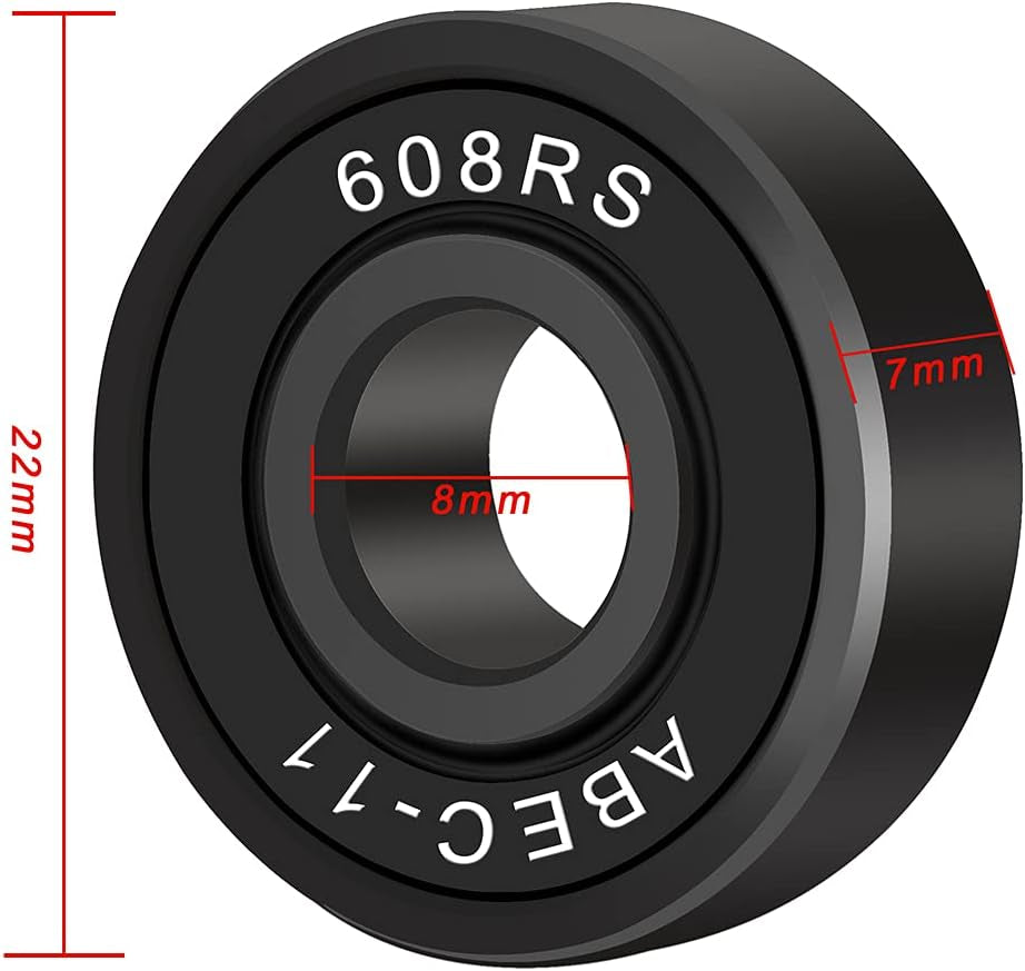 5.0 Skateboard Trucks Set, 52Mm Skateboard Wheels, ABEC-11 Skateboard Bearings, 6Mm Rubber Skateboard Riser Pads, Skateboard Hardware 1" (White Truck & White Wheel)