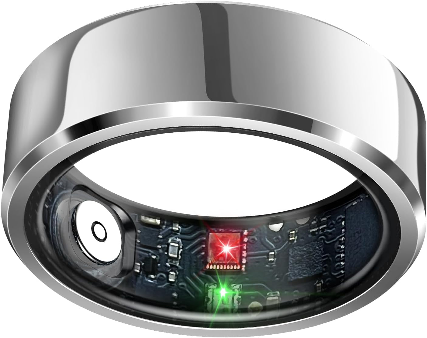 Smart Ring Health Tracker, Sleep Tracker Ring with Heart Rate, Waterproof Fitness Ring for Activity Monitoring/Steps/Distance/Calories,Air Gestures,Up to 7-Day Battery,For Ios Android (Light Gold,#12)