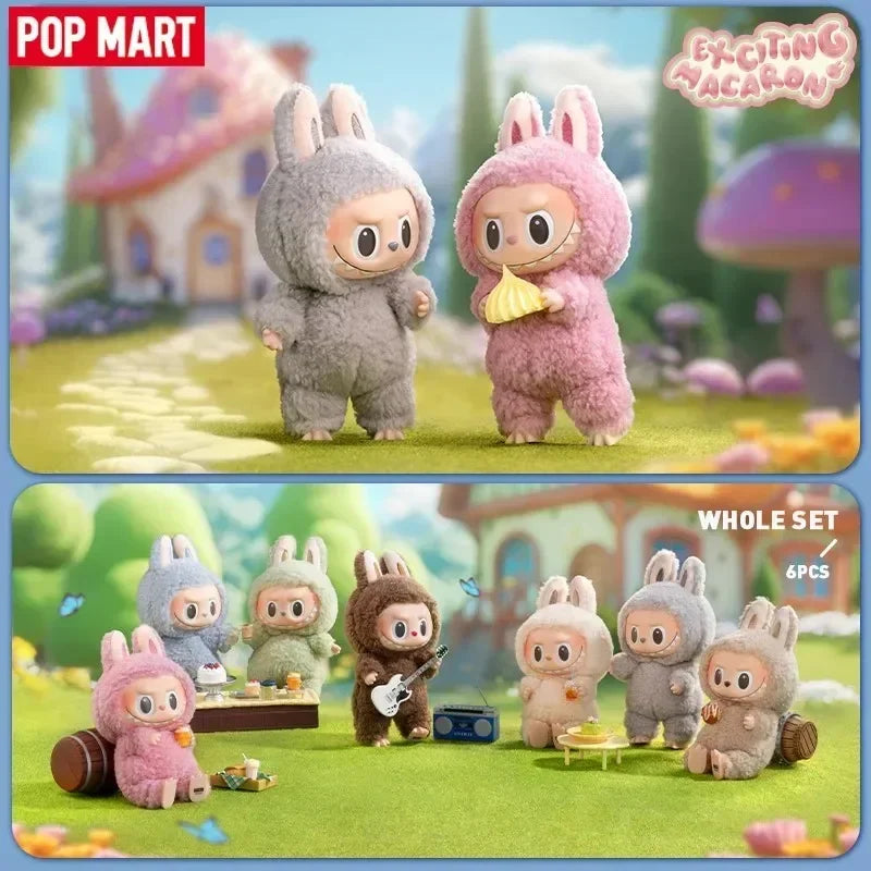 POP MART LABUBU the MONSTERS - Exciting Macaron Vinyl Face Surprise Mystery Box Blind Box Toys Kawaii Anime Action Figure Caixa