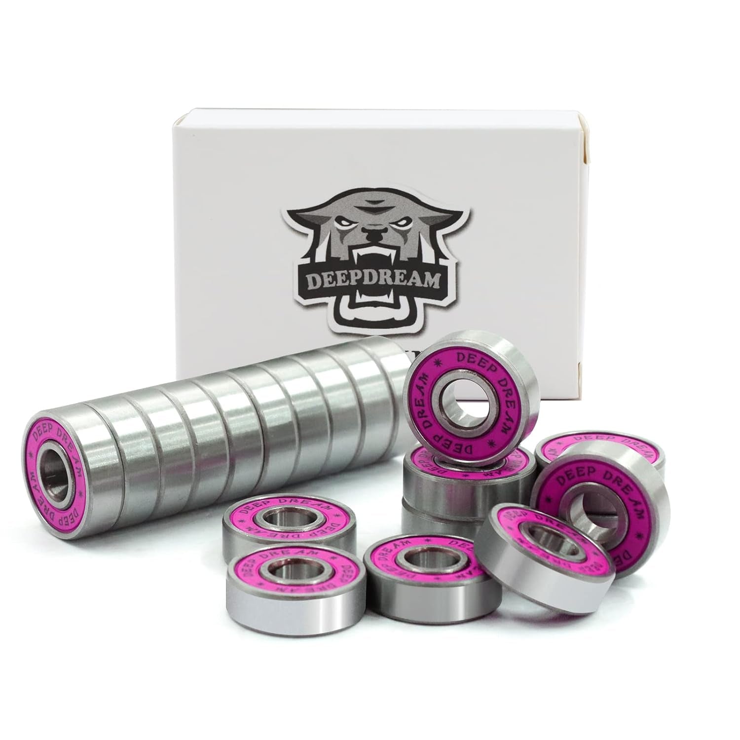 Premium 20Pcs 608Rs Bearings Skateboard Bearings Longboard Bearings (8X22X7Mm) for Skate Double Rubber Sealed Deep Groove