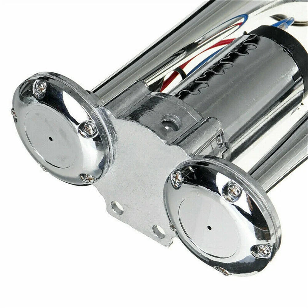 600DB 12V Dual Trumpets Super Loud Car Electric Horn Truck Boat Train Speaker