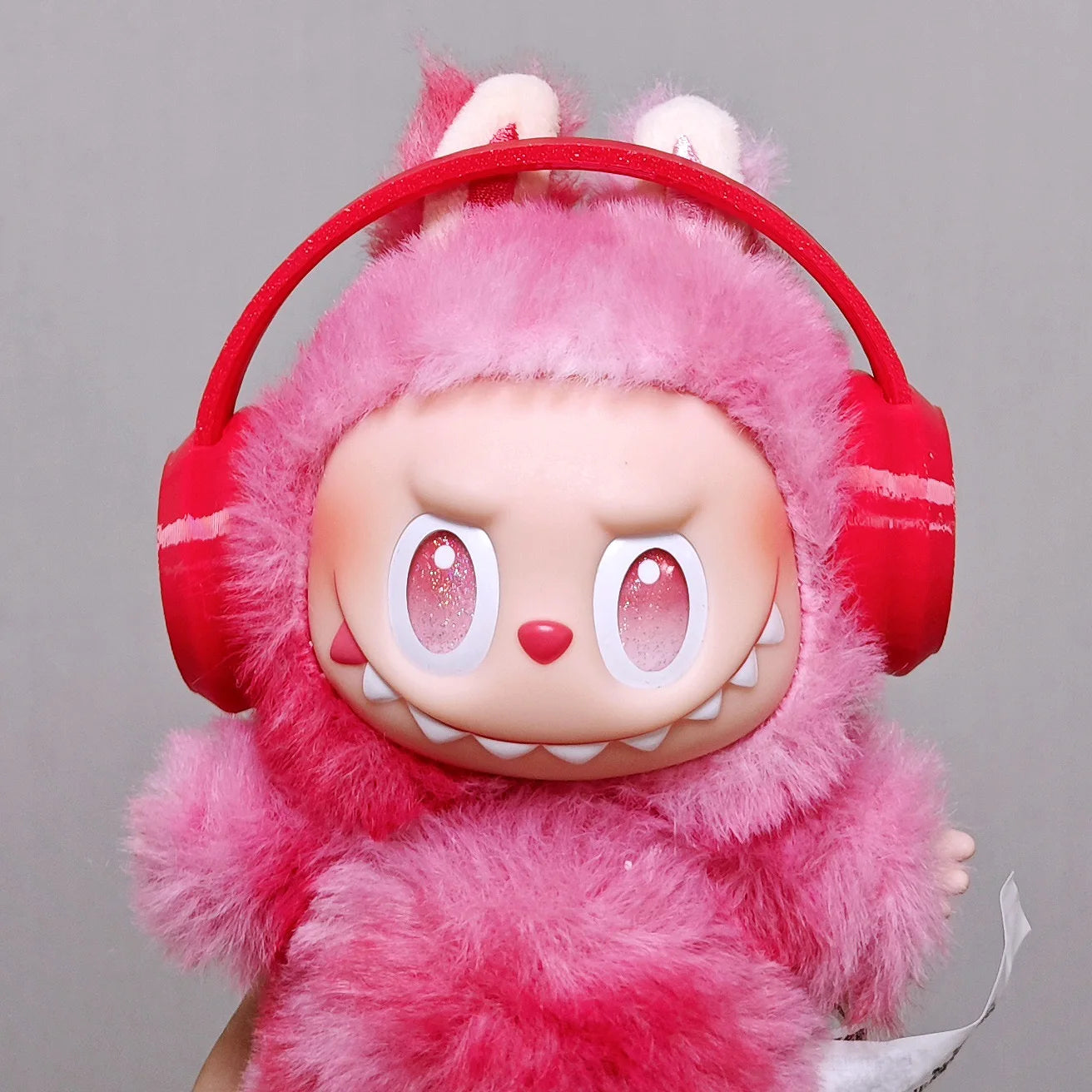 15Cm/17Cm Labubu Universal Hoodie Set Gray Trendy Outfit with Camera Glasses Headphones & Canvas Shoes Series 1-3 Compatible